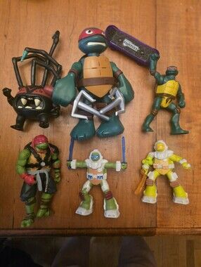 Tmnt Teenage Mutant Ninja Turtle Action Figure Lit Of 6 Raphael McDonalds
